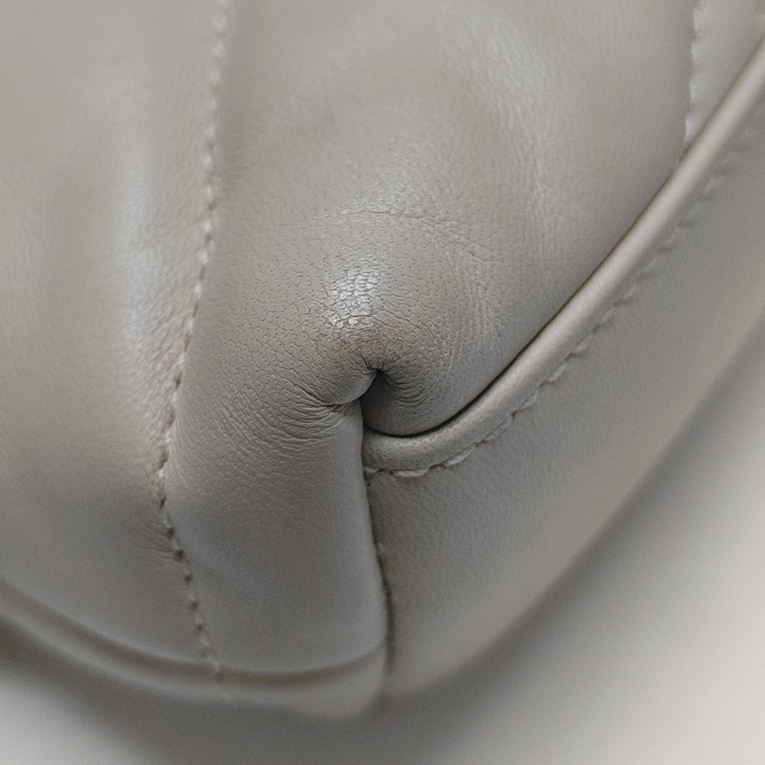 PUFFER Mini Quilted Lambskin White