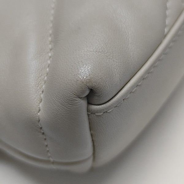 PUFFER Mini Quilted Lambskin White