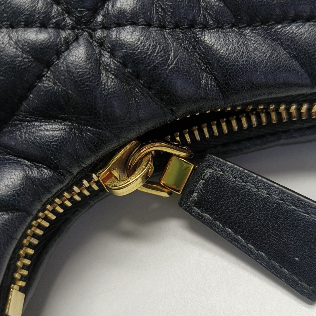 Quilted Lambskin Shoulder Bag Mini Black
