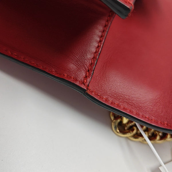 Padlock Small Calfskin Red