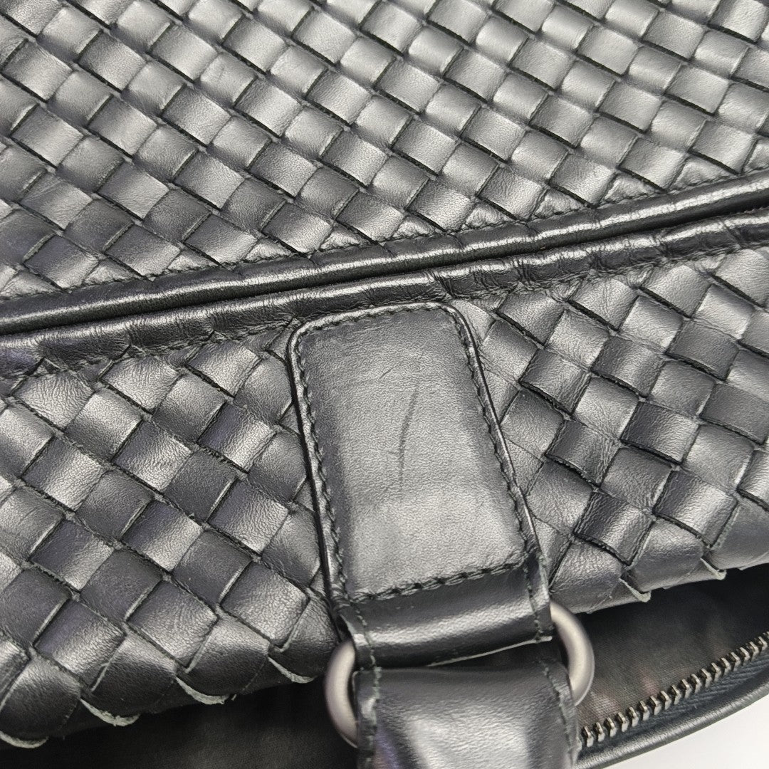 Calfskin Top Handle Bag Black