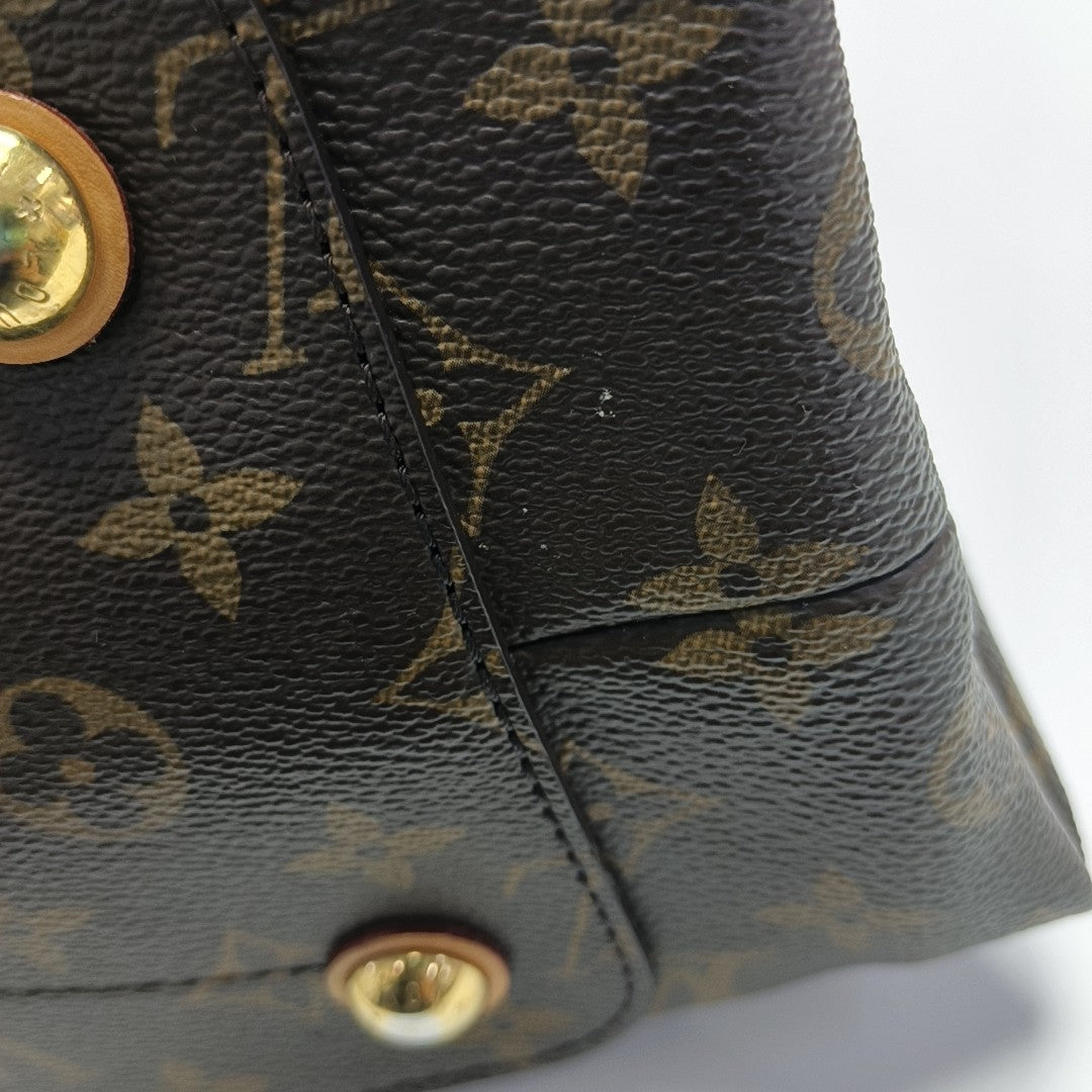 OLYMPE Monogram Coated Canvas Brown