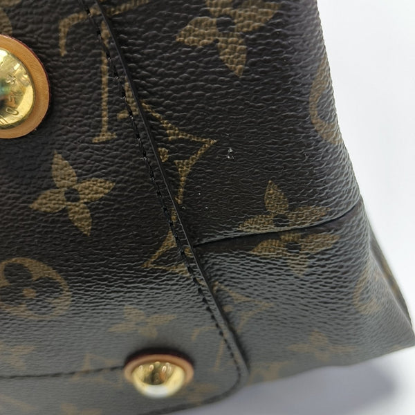 OLYMPE Monogram Coated Canvas Brown