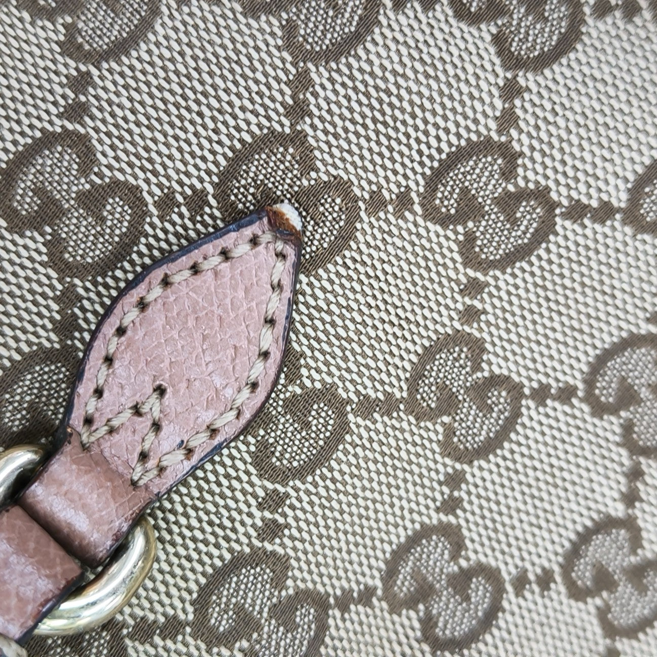 Jockey Monogram Canvas Beige