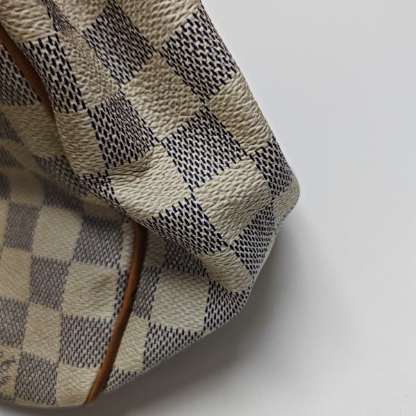 GALLIERA PM Damier Azur Coated Canvas White