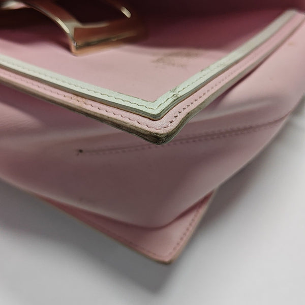Leather Shoulder Bag Pink
