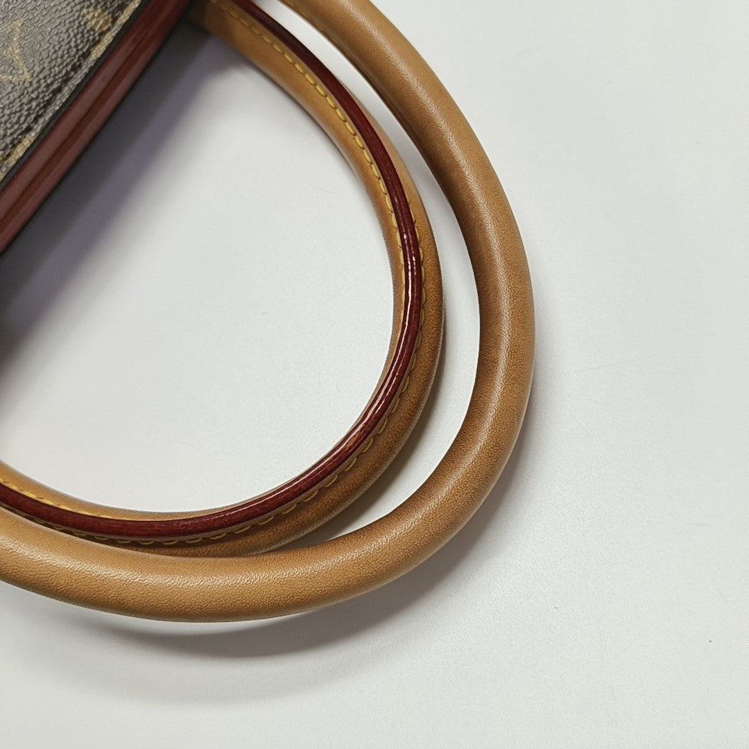 PHENIX Monogram Coated Canvas Brown