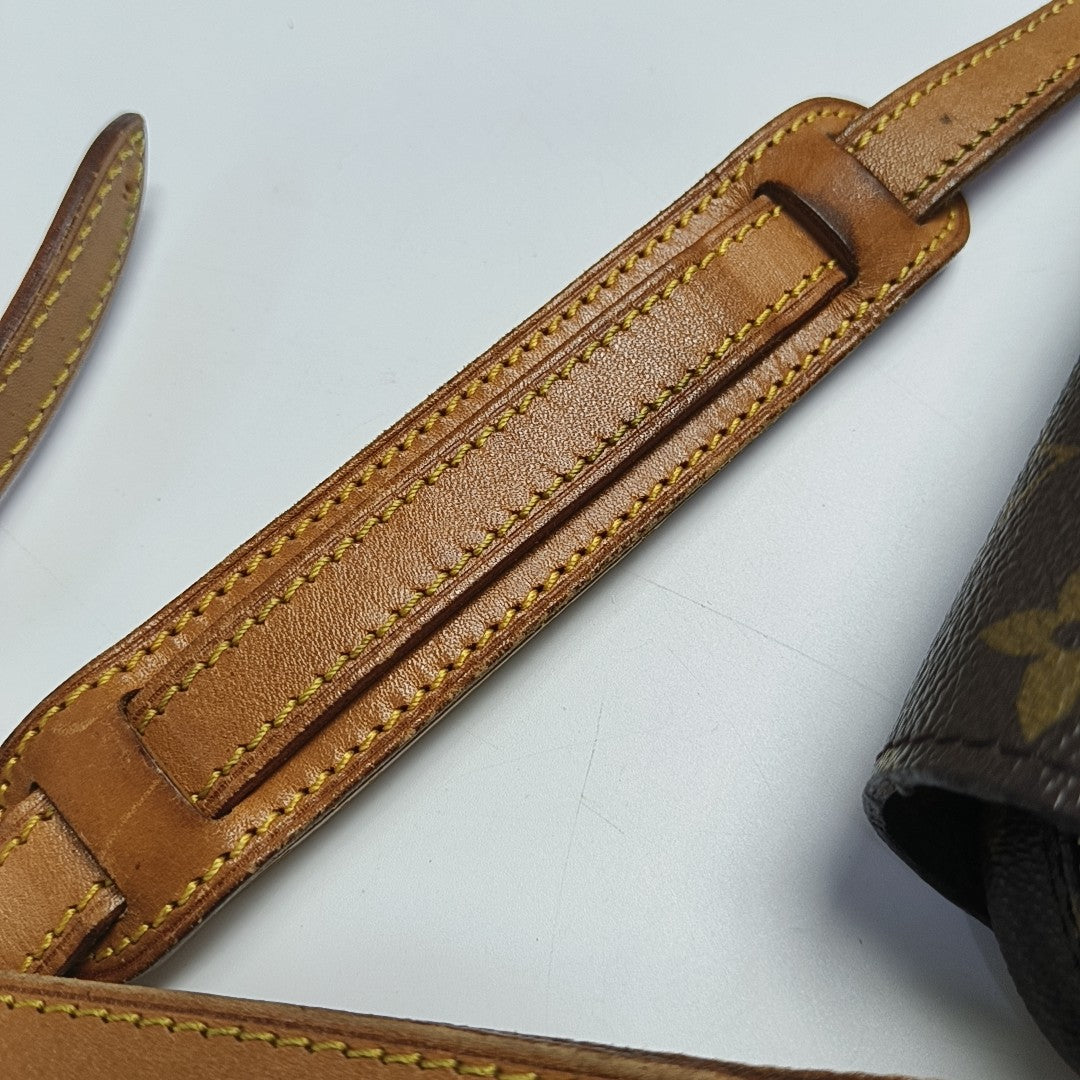 VINTAGE SAINT GERMAIN PM Monogram Coated Canvas Brown