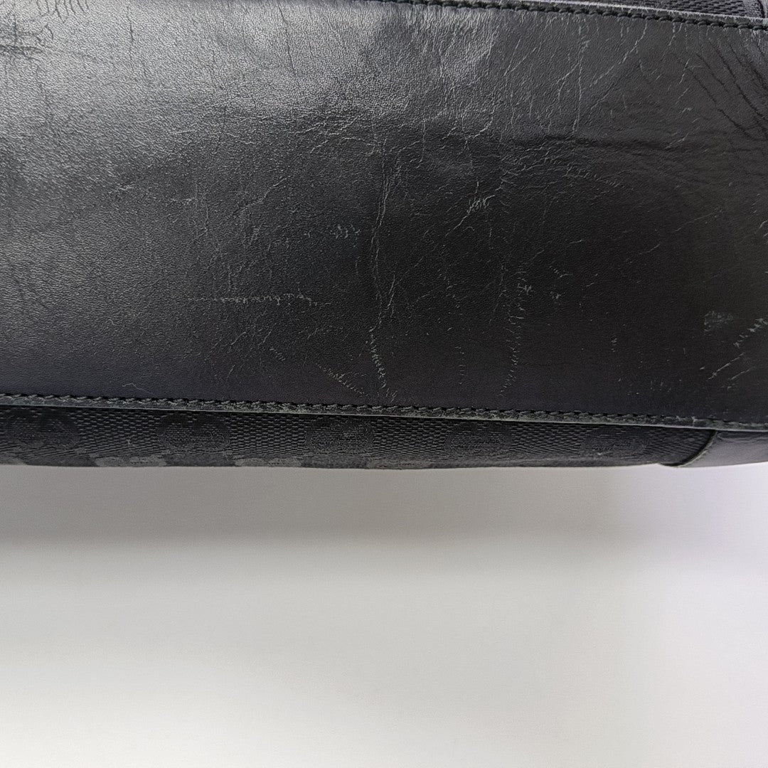 Monogram Canvas Tote Bag Black