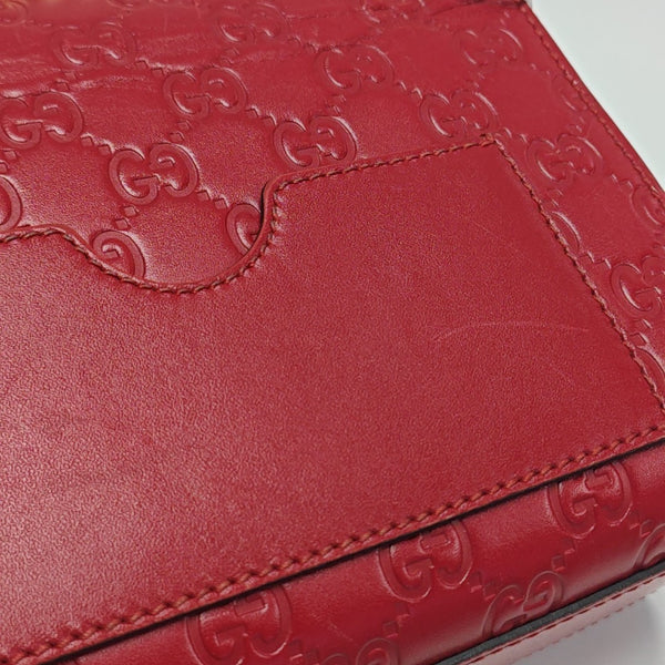Padlock Small Monogram Calfskin Red