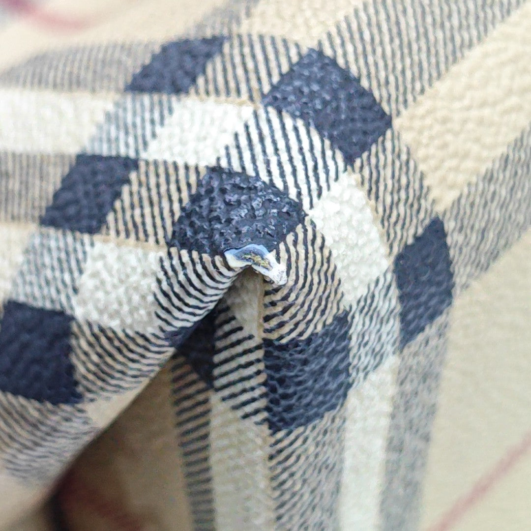 Coated Canvas Tote Bag Beige