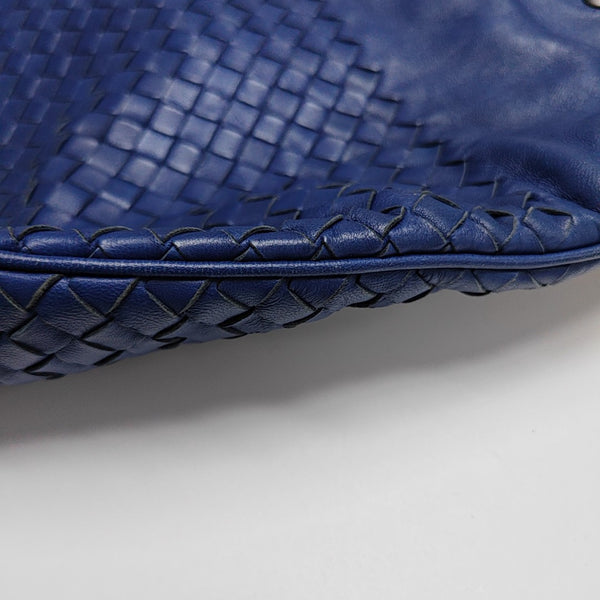 Lambskin Top Handle Bag Blue