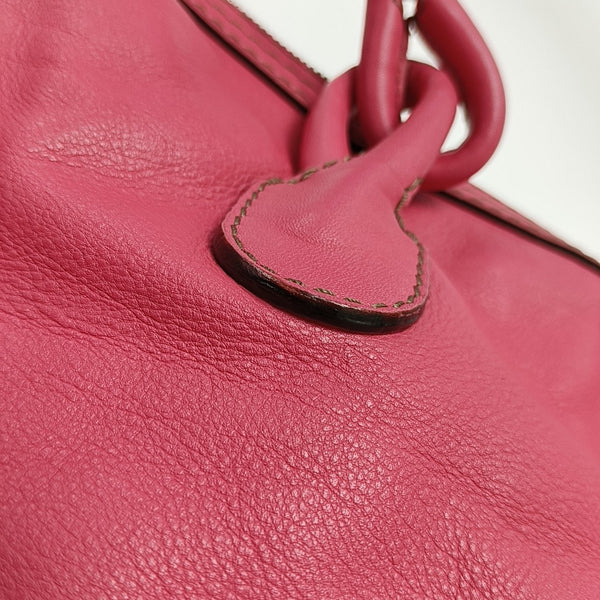 Calfskin Shoulder Bag Red