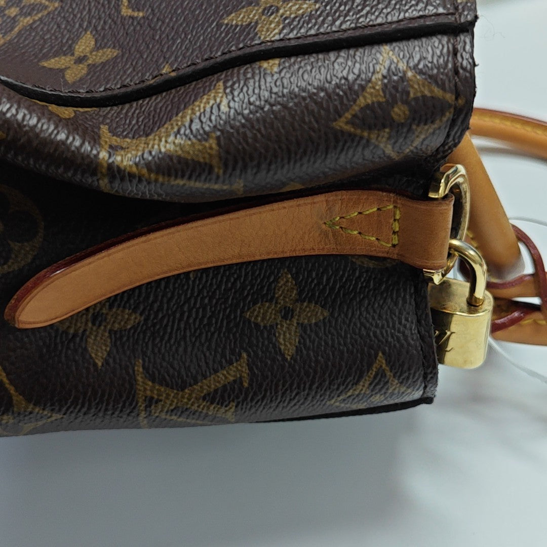 MONTAIGNE BB Monogram Coated Canvas Brown