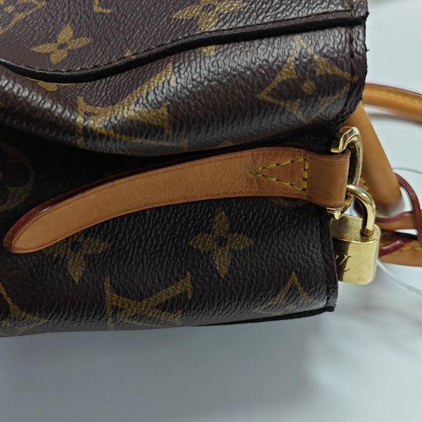 MONTAIGNE BB Monogram Coated Canvas Brown