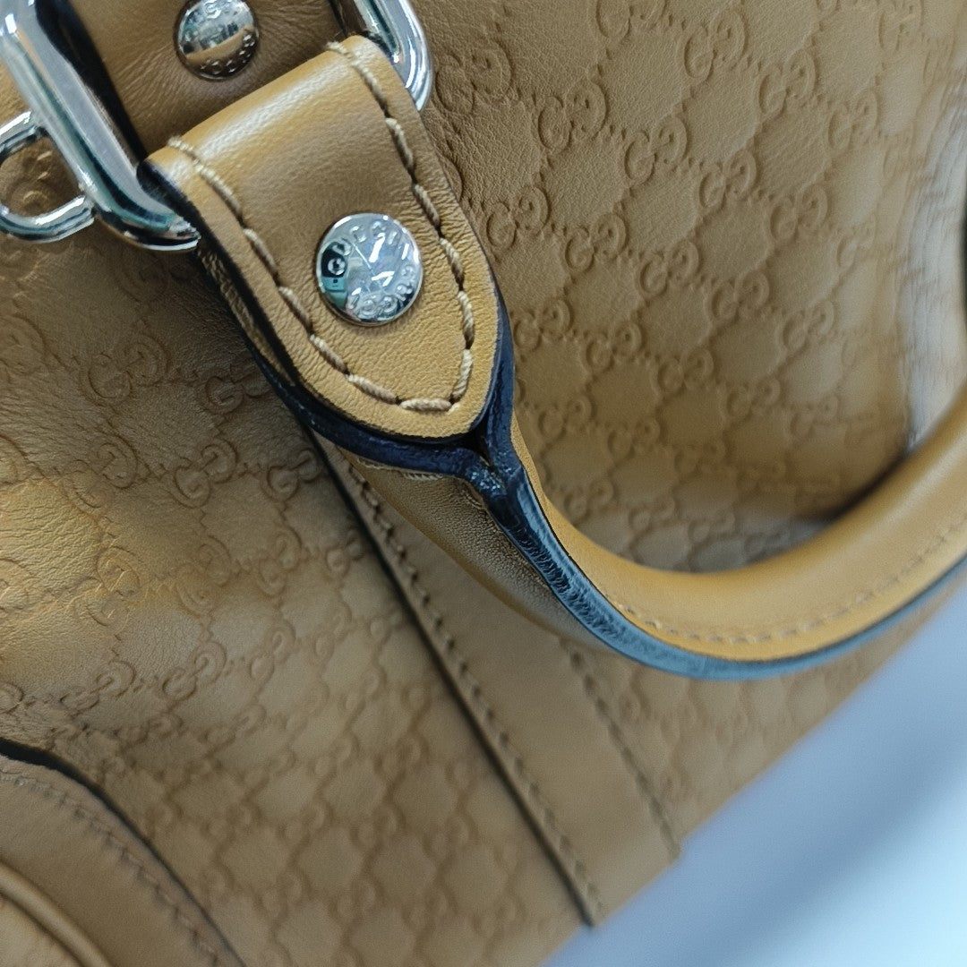 Microguccissima Monogram Calfskin Yellow