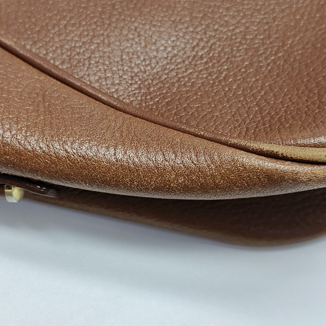 Calfskin Crossbody Bag Brown