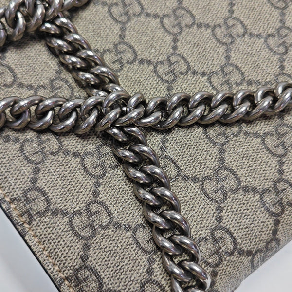 Dionysus Mini Monogram Coated Canvas Beige