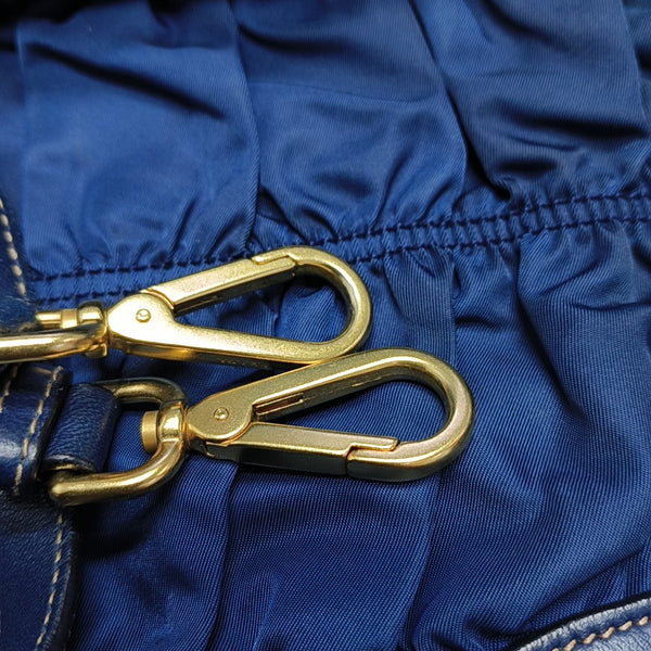 Gaufre Quilted Nylon Blue