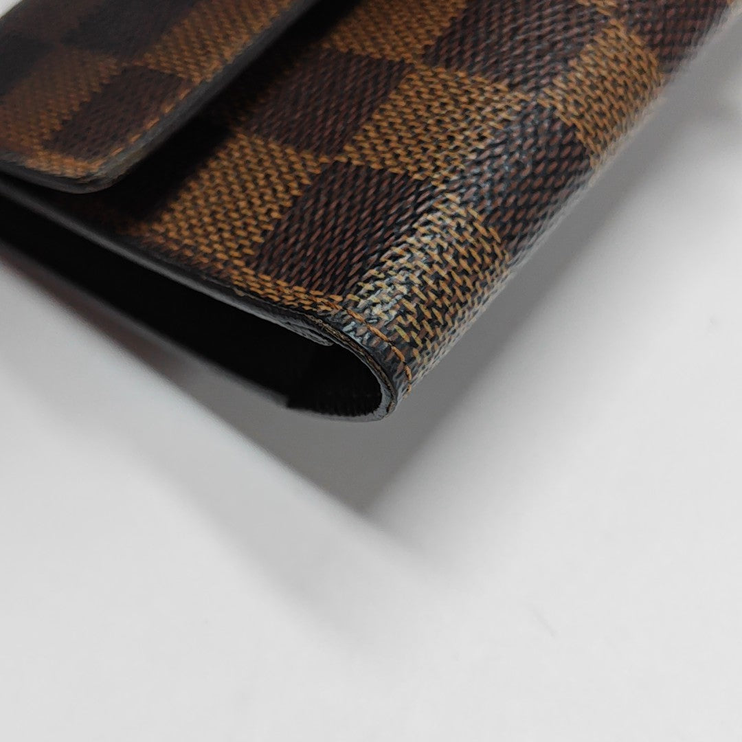 JOSÉPHINE Damier Ebene Coated Canvas Brown Wallet