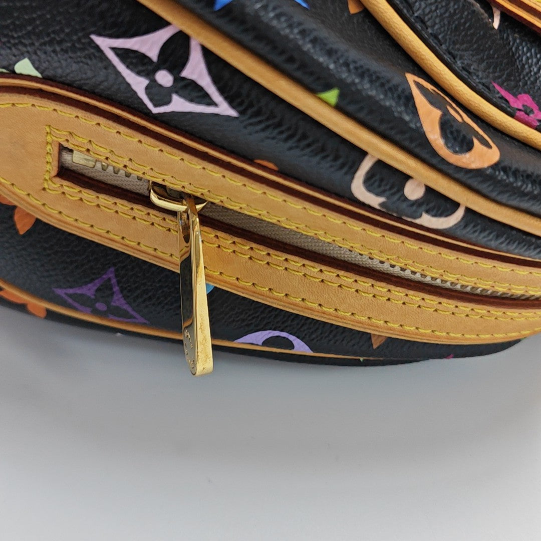LV × TM PRISCILLA Monogram Coated Canvas Black