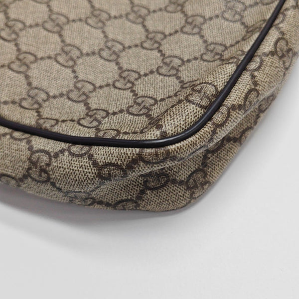 Monogram Coated Canvas Shoulder Bag Beige