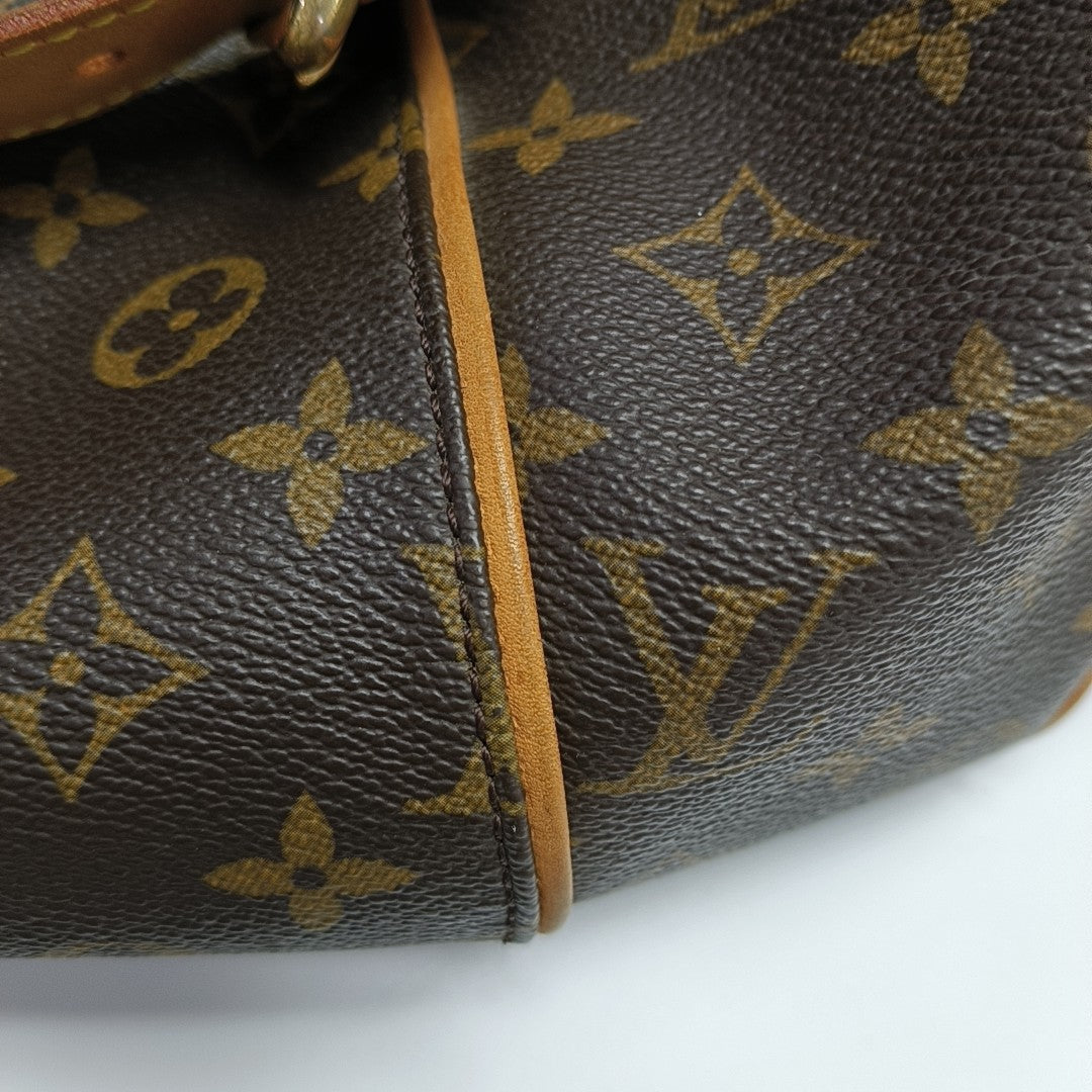 GALLIERA PM Monogram Coated Canvas Brown