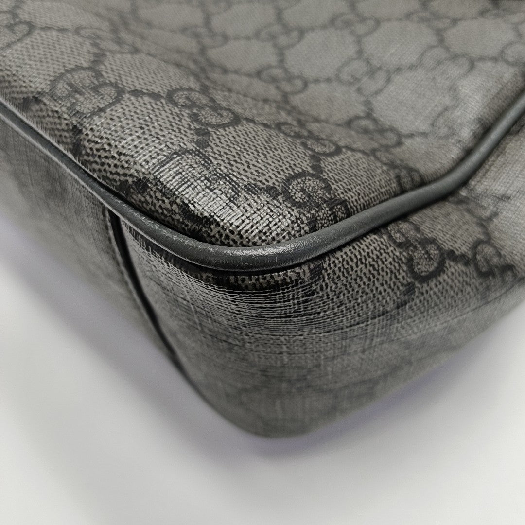 Ophidia Medium Monogram Coated Canvas Gray