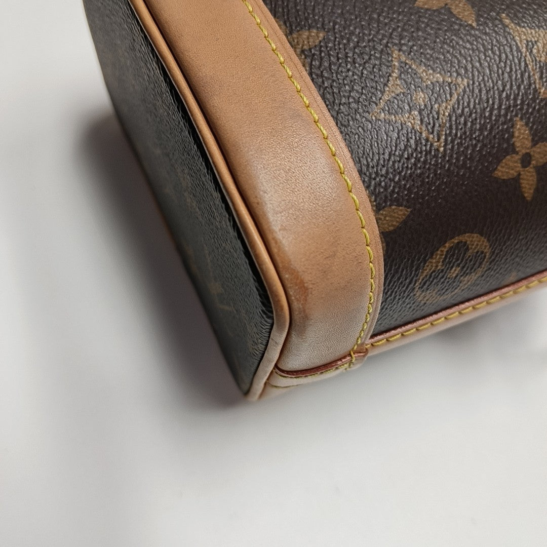 NOÉ Nano Monogram Coated Canvas Brown