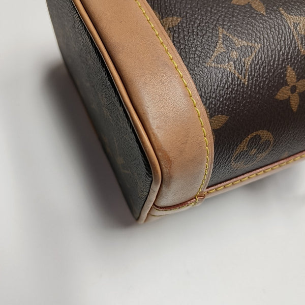 NOÉ Nano Monogram Coated Canvas Brown
