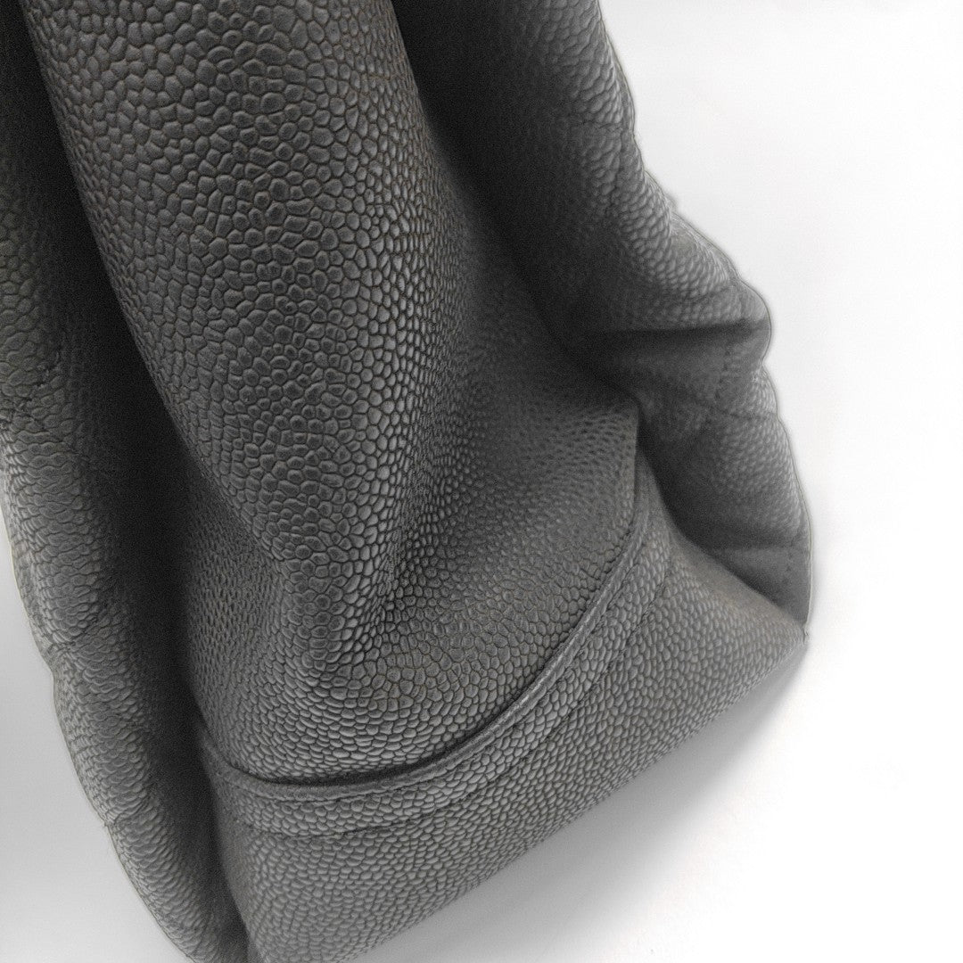 Quilted Grained Calfskin Black