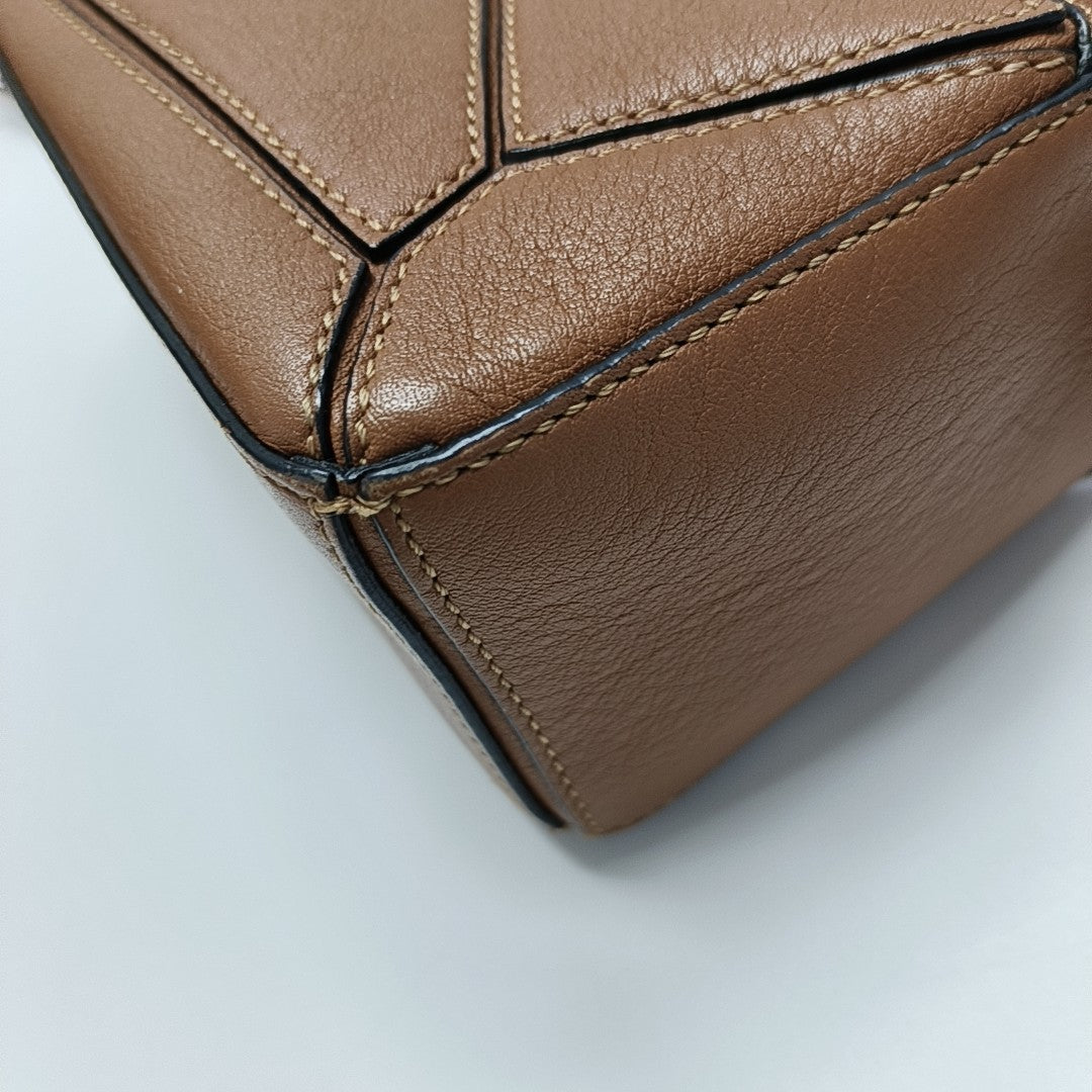 Puzzle Mini Calfskin Brown