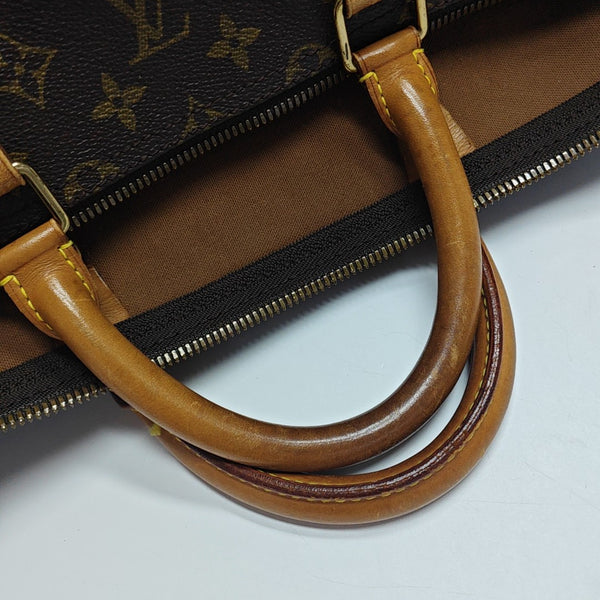 SAC SOUPLE 55 Monogram Coated Canvas Brown