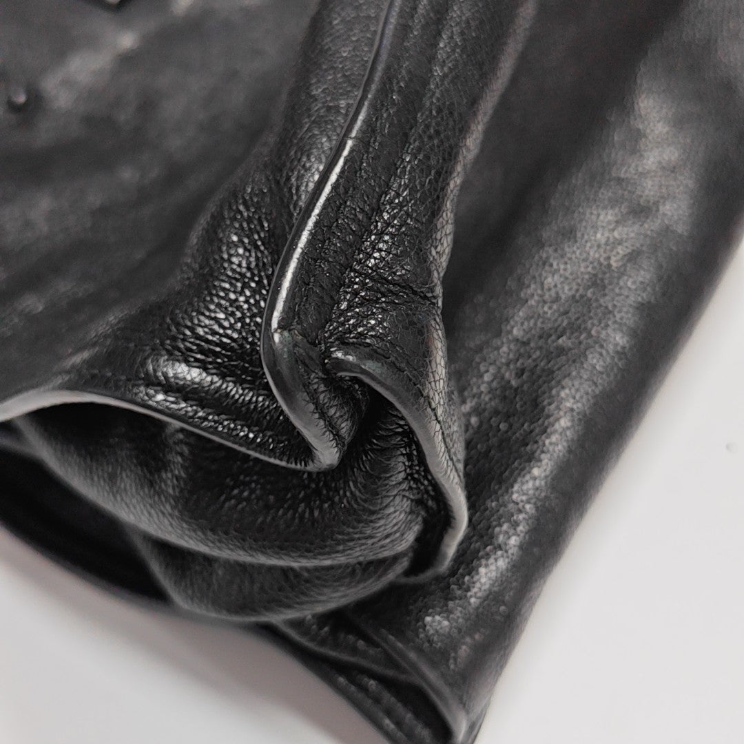 Etiquette Calfskin Black