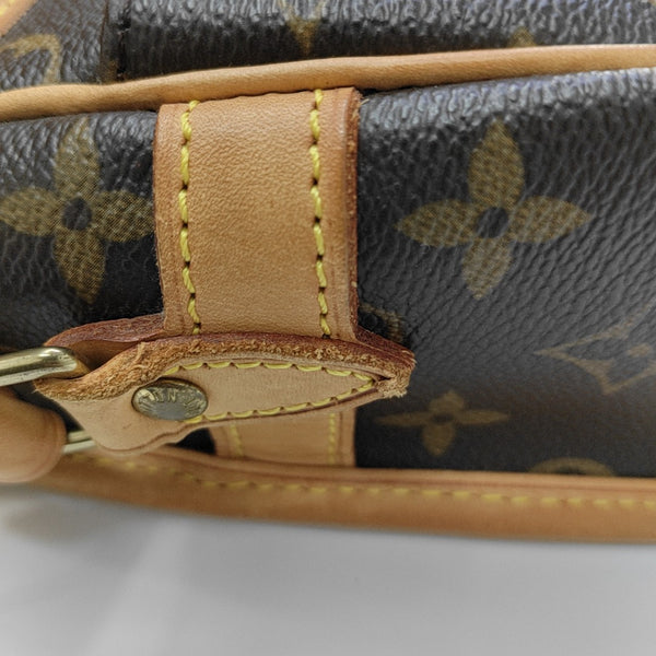 SOLOGNE PM Monogram Coated Canvas Brown