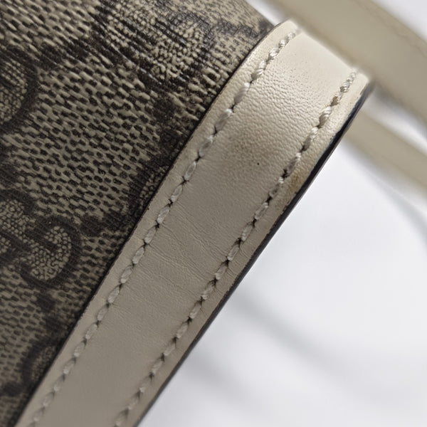 Padlock Small Monogram Coated Canvas Beige