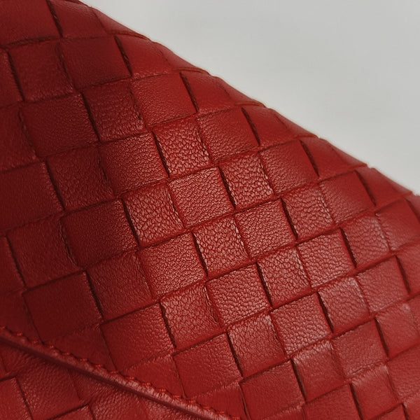 Lambskin Clutch Red