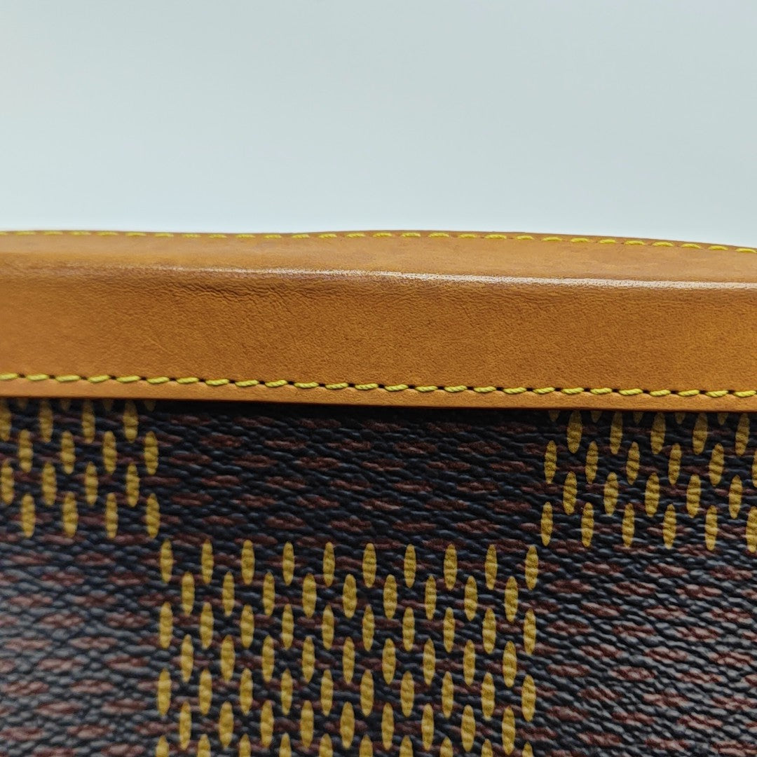 SOFT TRUNK Damier Ebene Coated Canvas Brown
