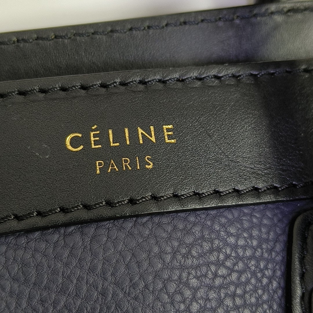 LUGGAGE Nano Calfskin Blue
