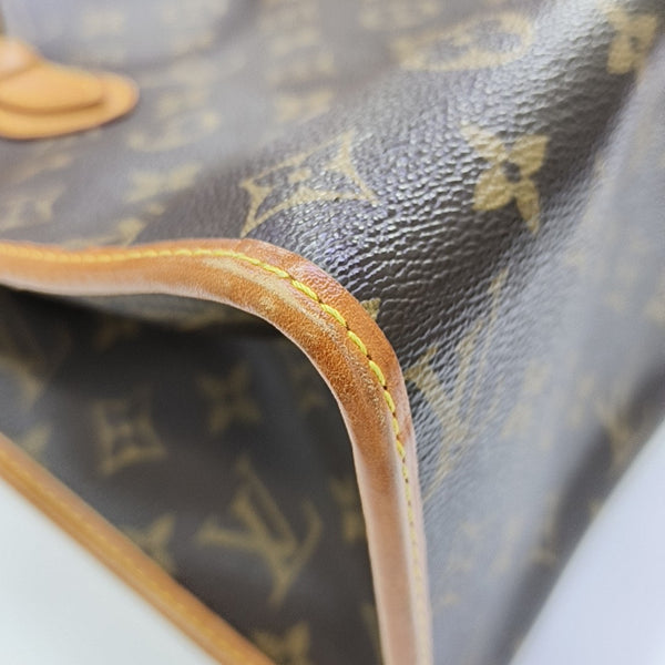 POPINCOURT Monogram Coated Canvas Brown