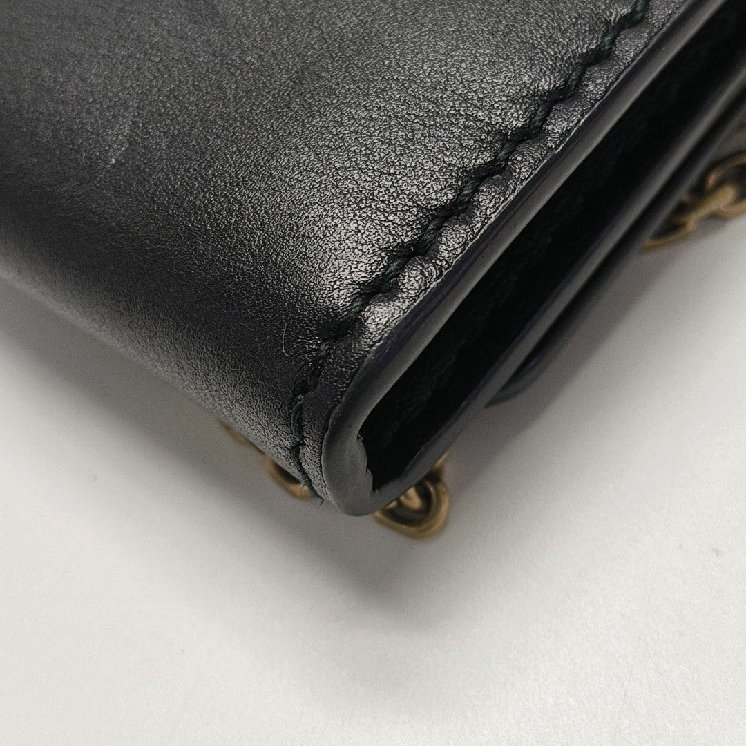 Calfskin Shoulder Bag Black