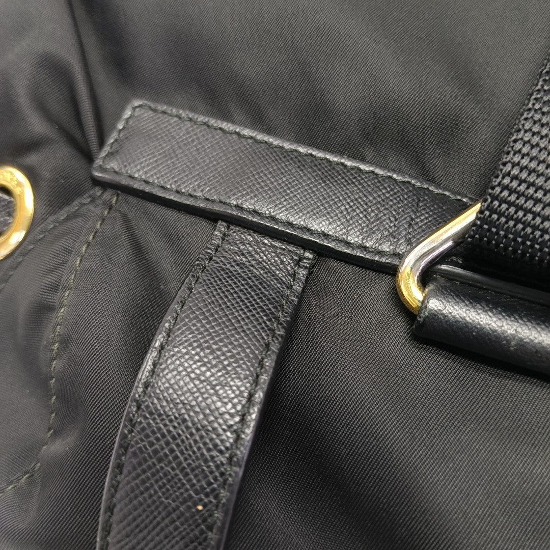 Nylon Backpack Black