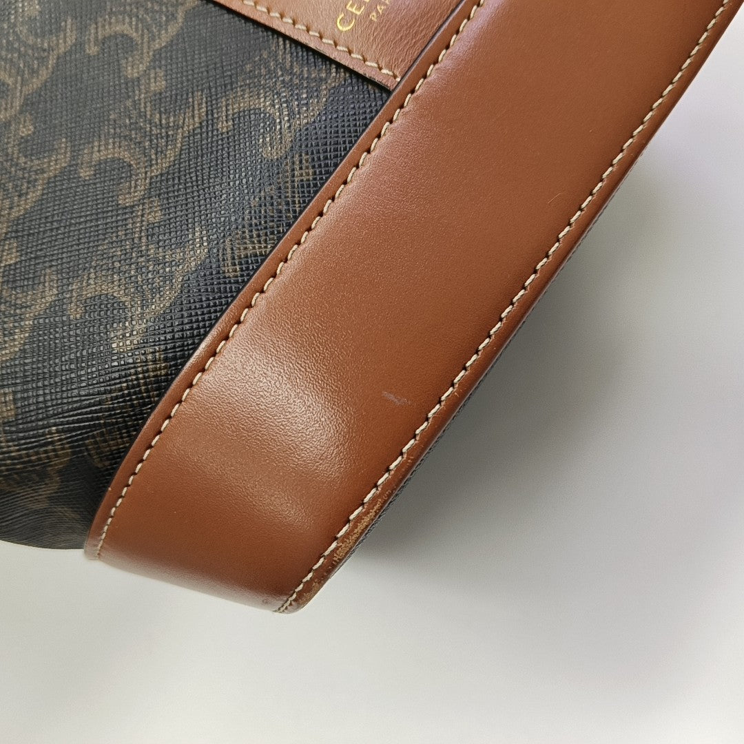 TRIOMPHE CANVAS Small Coated Canvas Brown