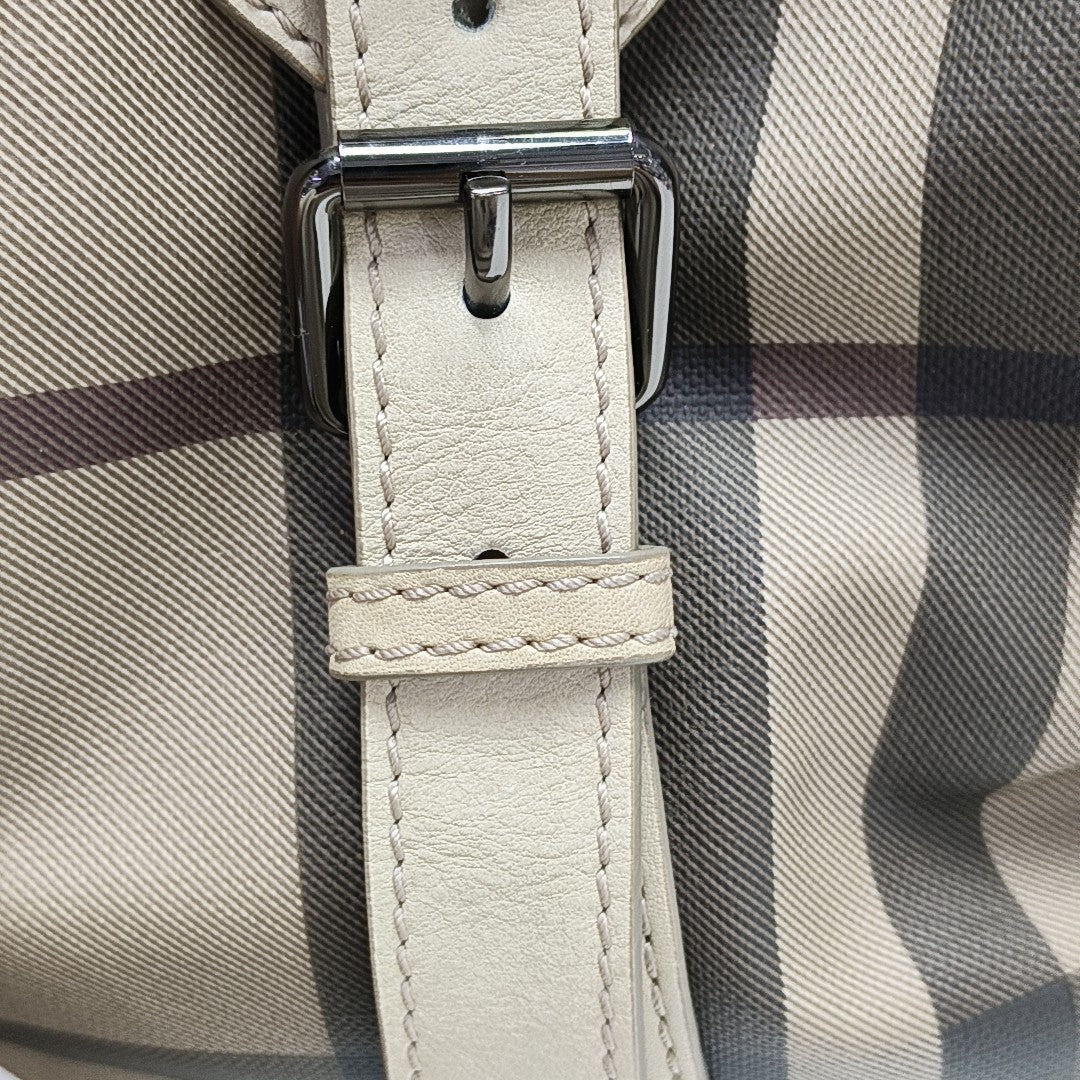 Coated Canvas Tote Bag Gray