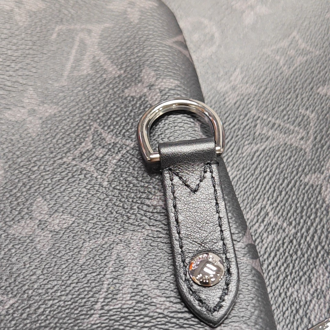 TRIO Monogram Coated Canvas Gray