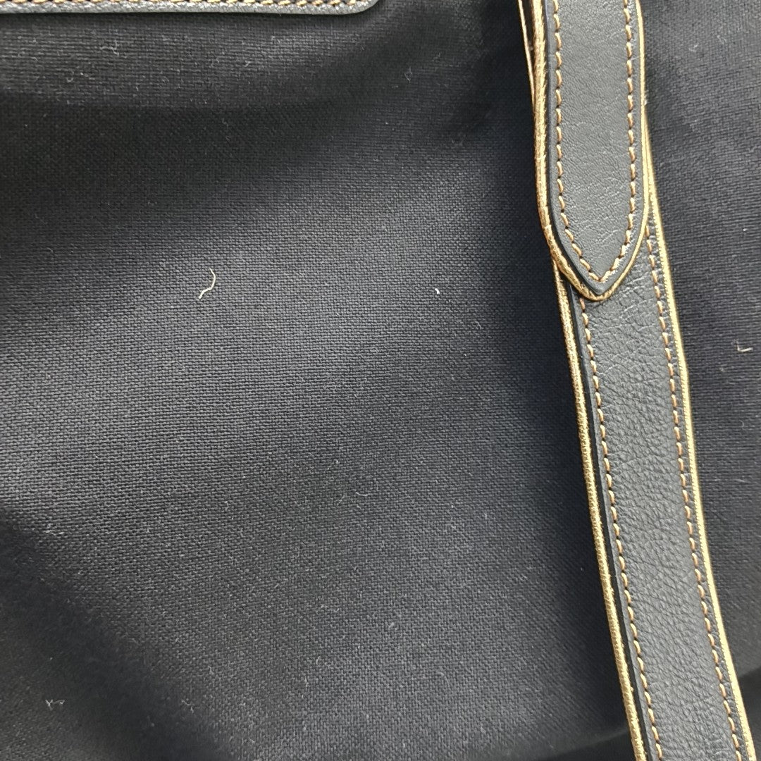 Canvas Top Handle Bag Black