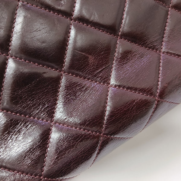 Quilted Calfskin Tote Bag Red