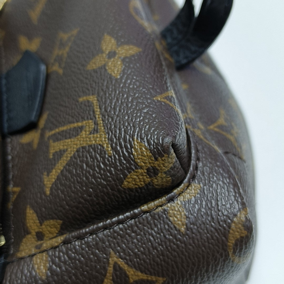 PALM SPRINGS Mini Monogram Coated Canvas Brown