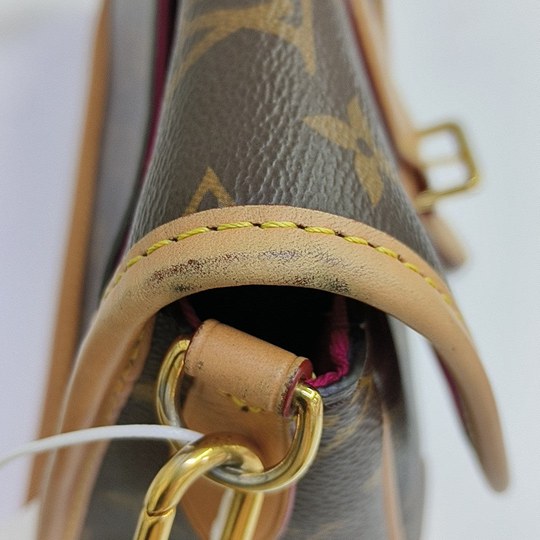 DIANE Monogram Coated Canvas Brown