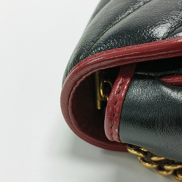 GG Marmont Super Mini Quilted Calfskin Black